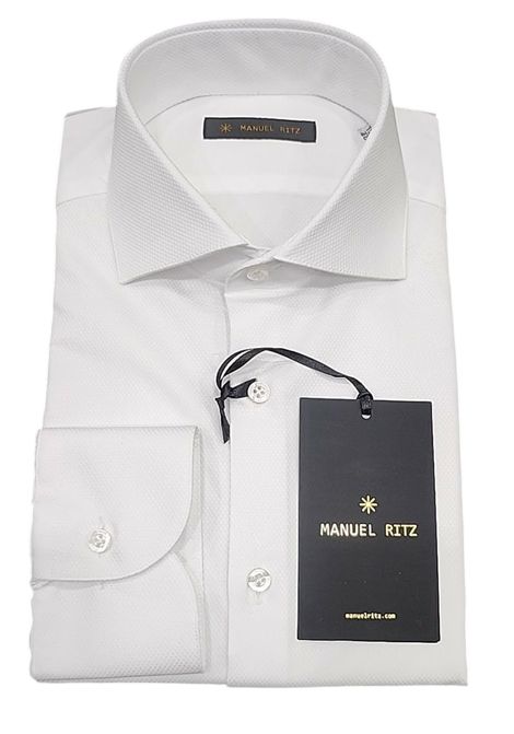 Camicia mezzo collo francese operata MANUEL RITZ EVENING | Camicie | 4030E651P1 26319402